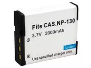 Batterie appareil photo numérique de remplacement pour CASIO Exilim EX-ZR200BK