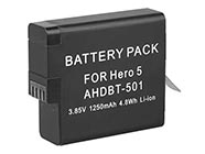 Batterie appareil photo numérique de remplacement pour GoPro AHDBT-501